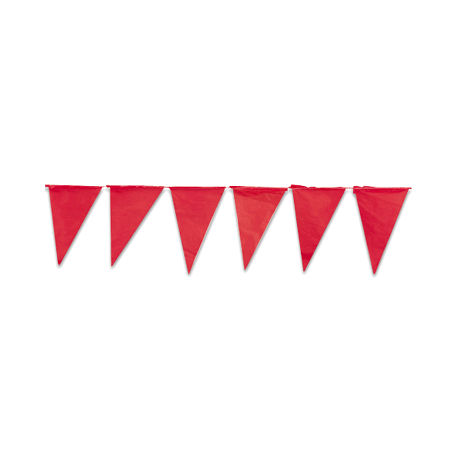 警示三角旗 紅色 (150米長)